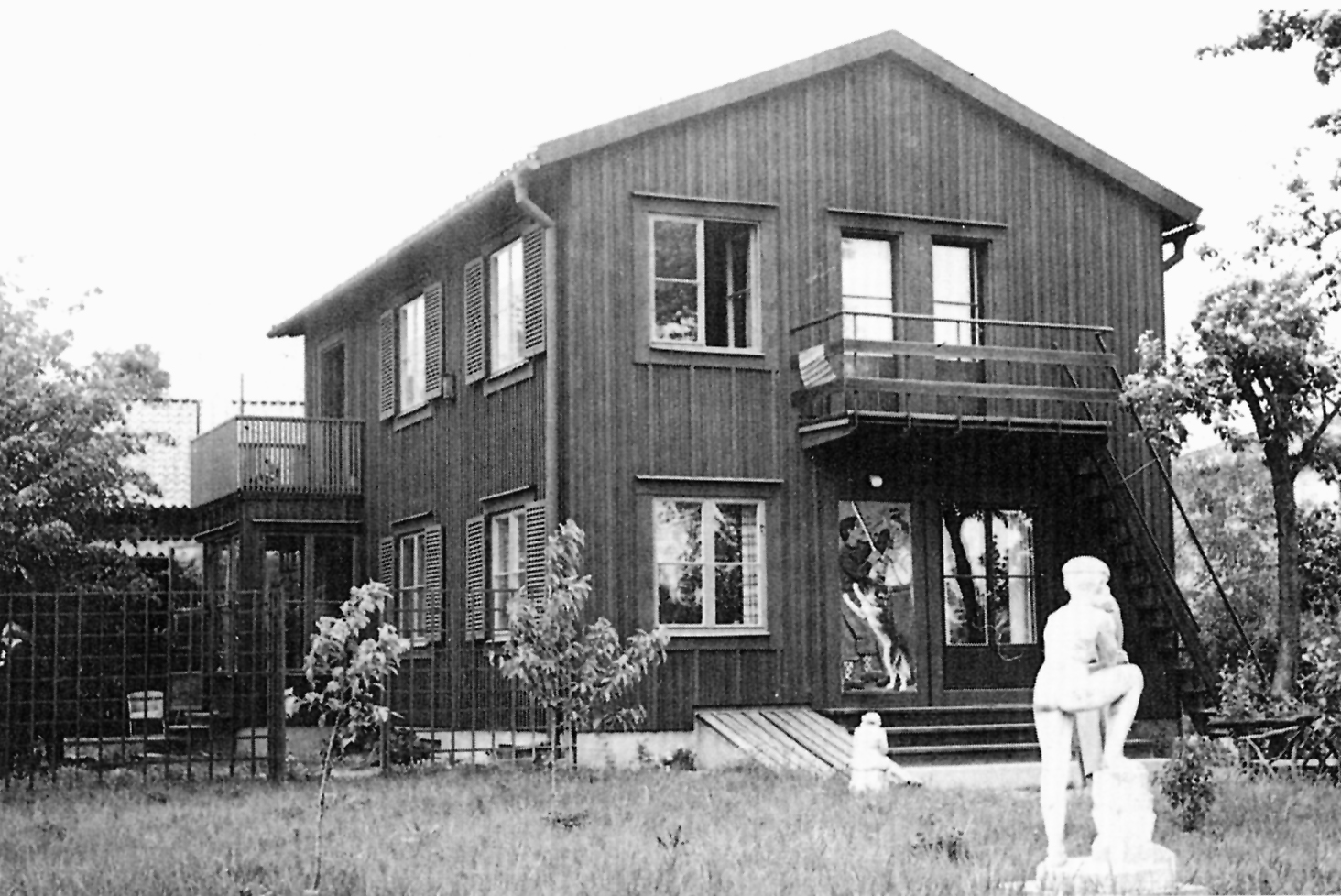 bild av Bror Hjorths hus 1947